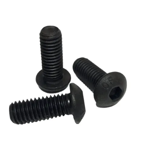 #10-32 x 2" Button Head Socket Cap Screws Plain Finish QTY 50