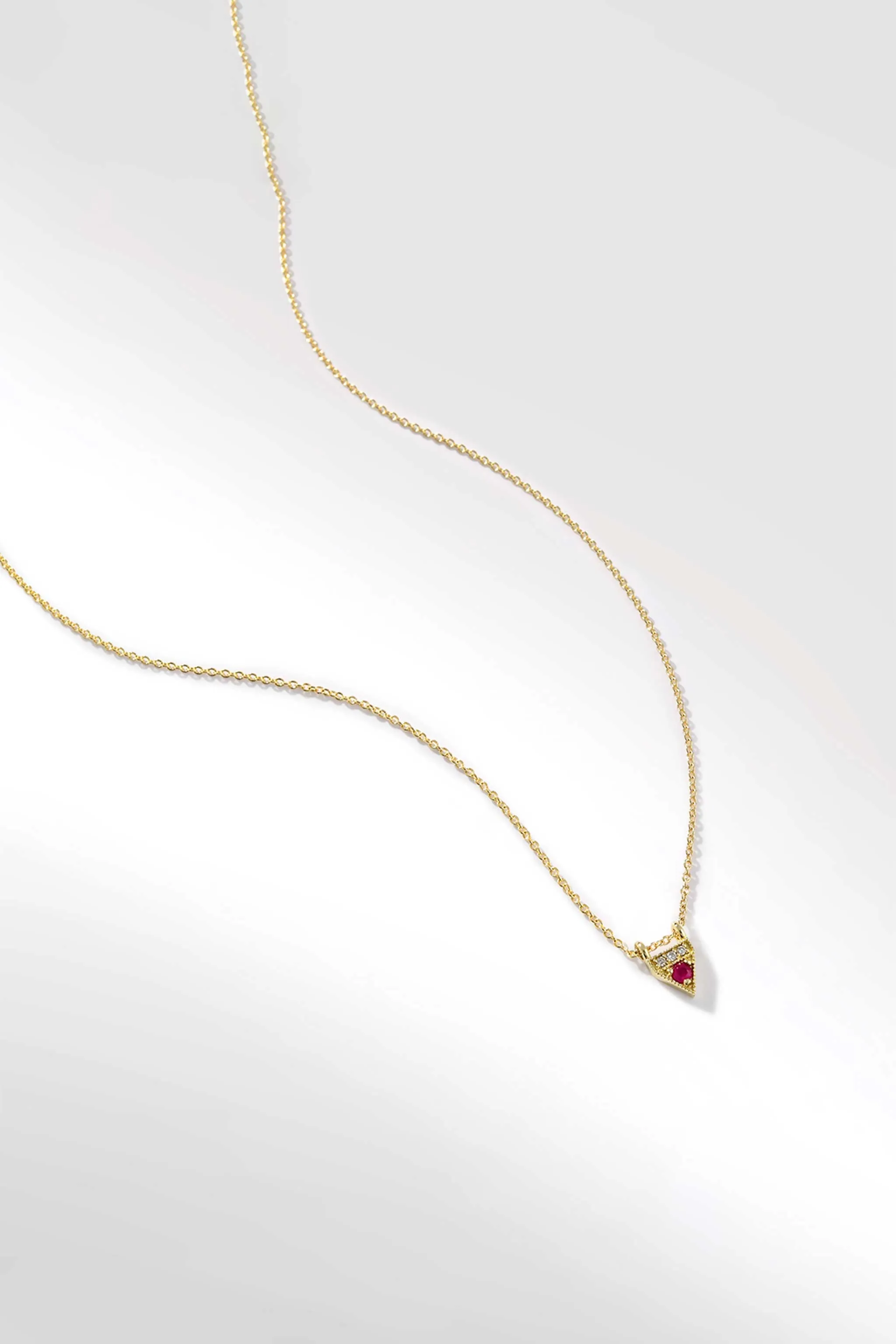Bliss pendant in Ruby and Diamond