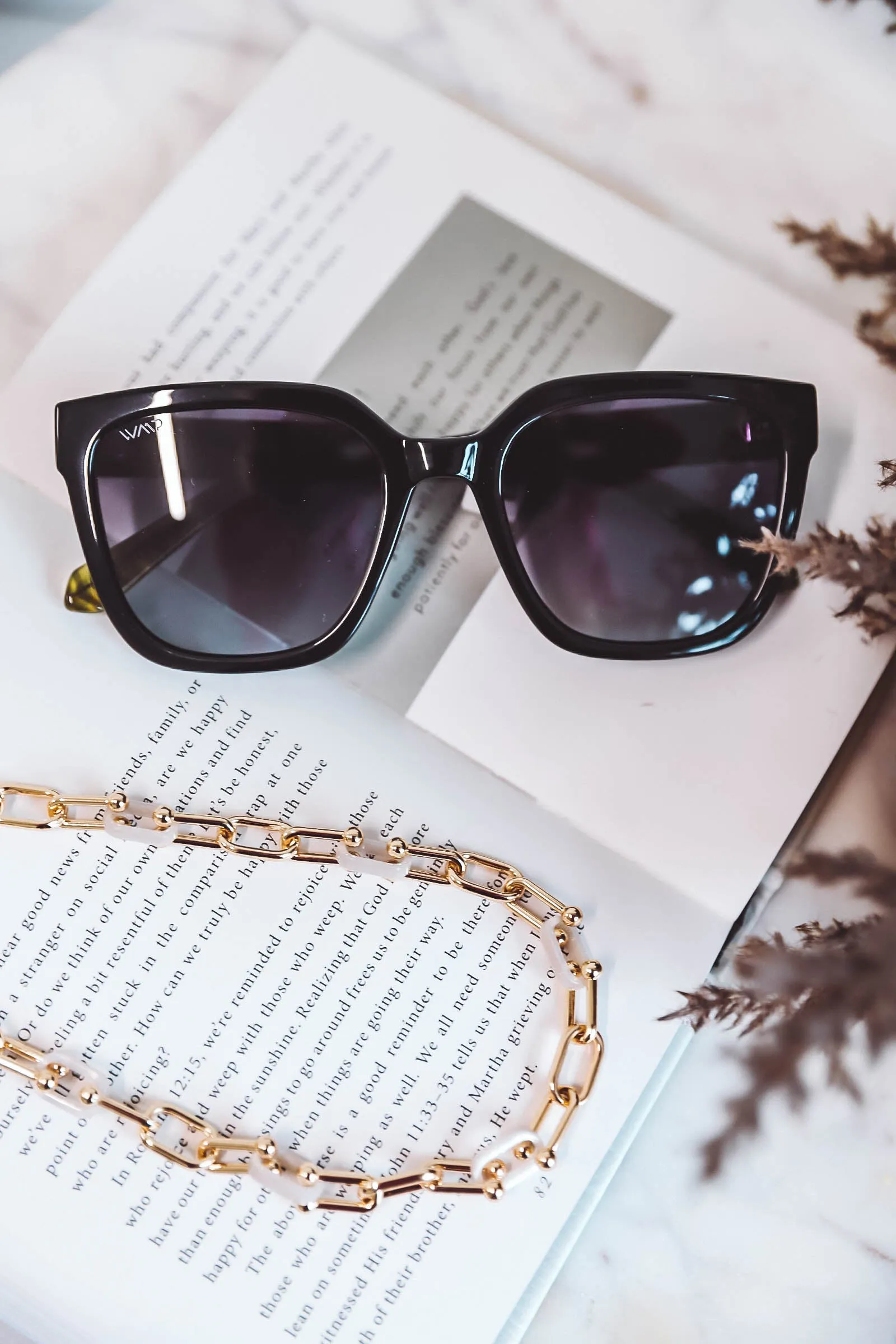 Britt WMP Sunglasses-Glossy Black/Black Lens