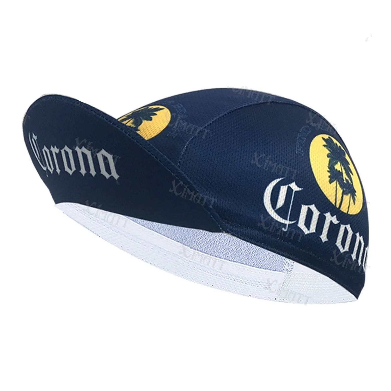 Classic Retro Beer Bicycle Hats Blue Quick Drying Sports  Cycling Caps Men's And Women's Wear Universal Size