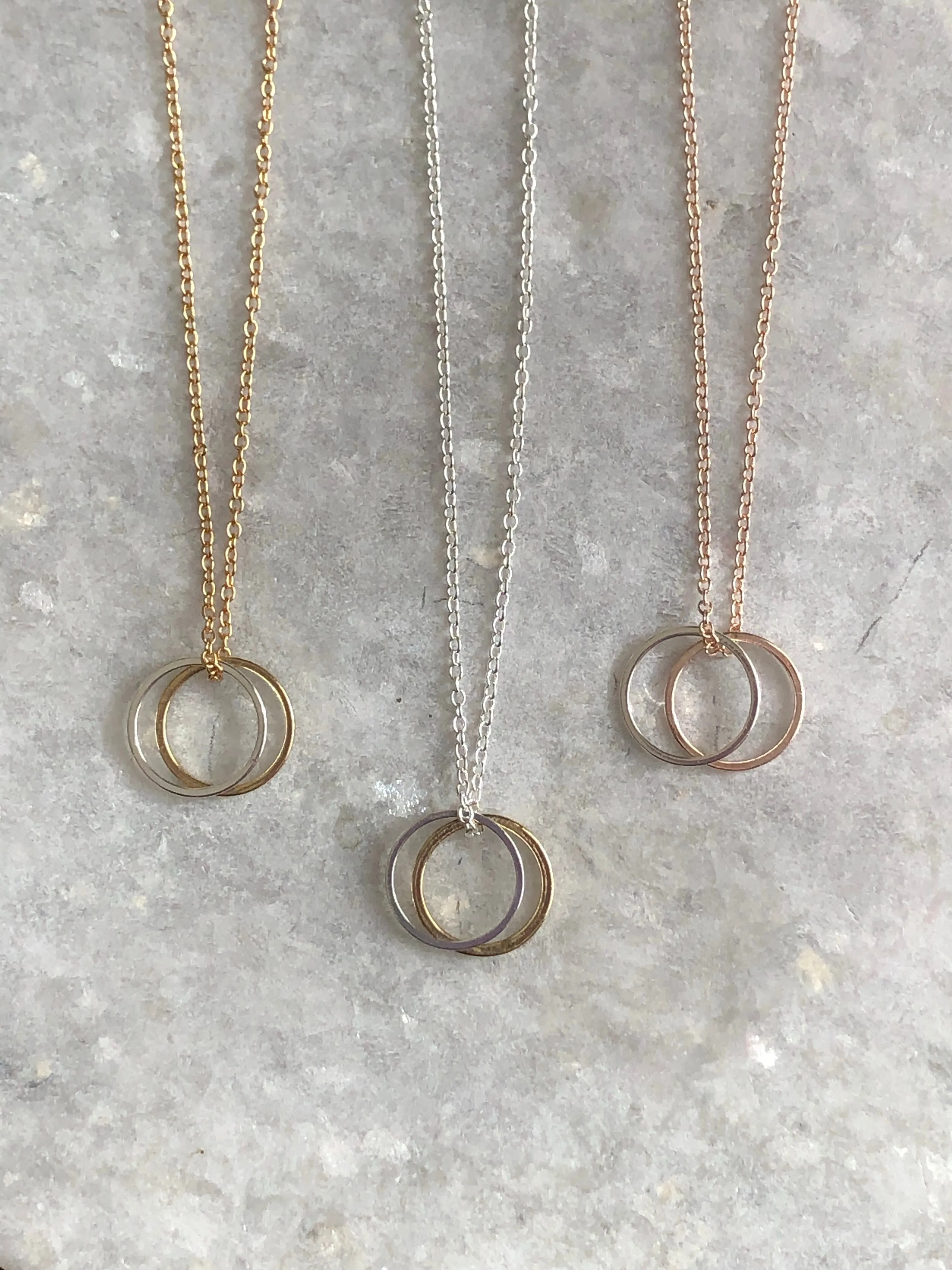 Double Karma Pendant Necklace