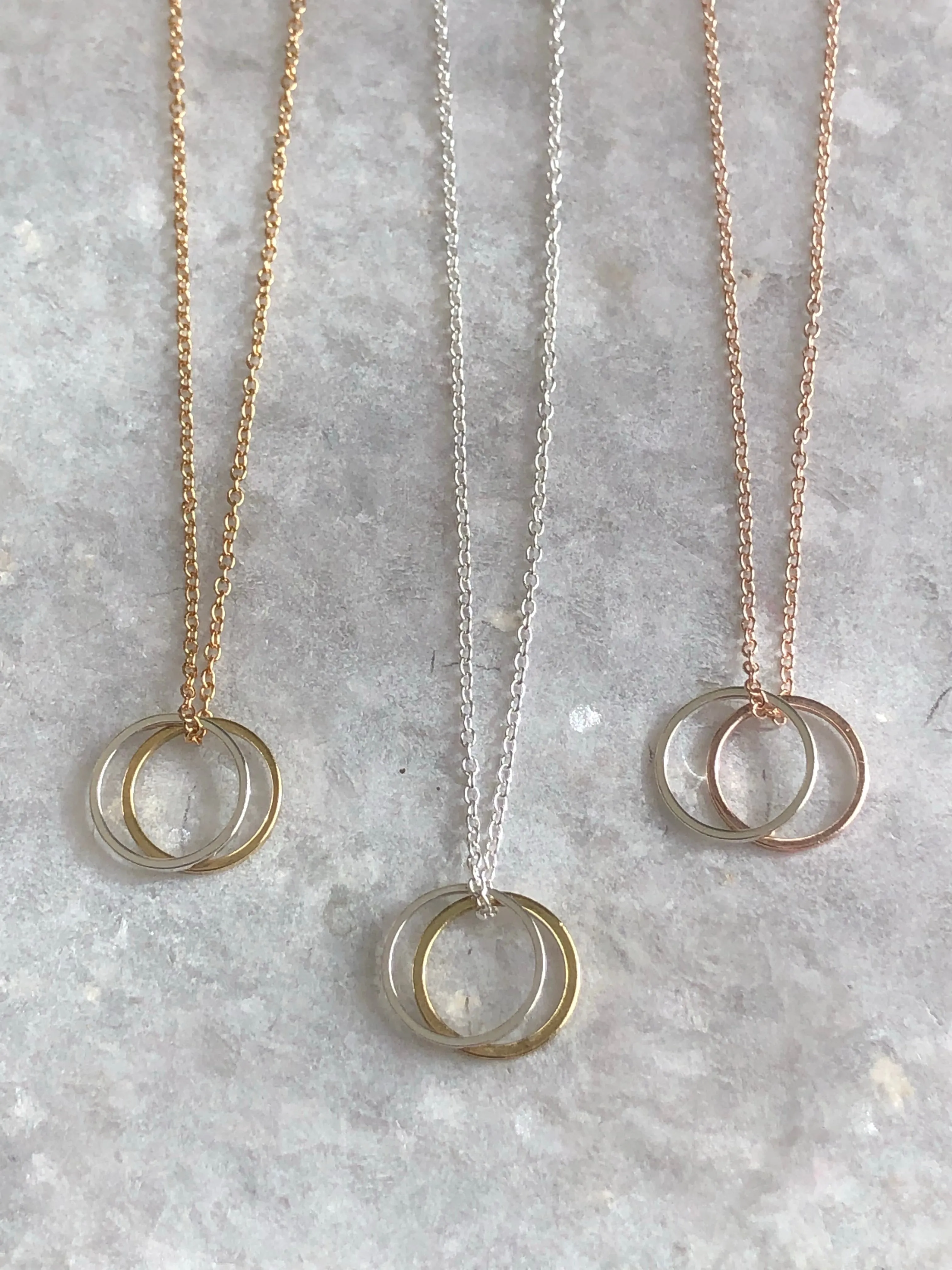 Double Karma Pendant Necklace
