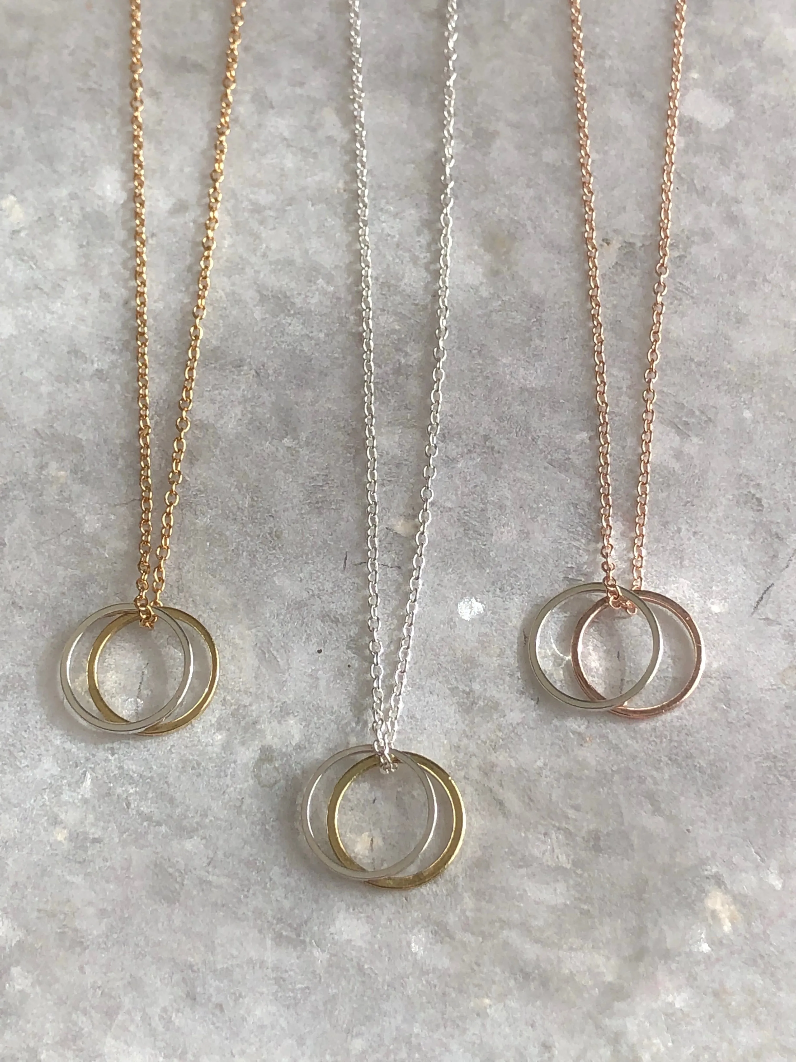 Double Karma Pendant Necklace