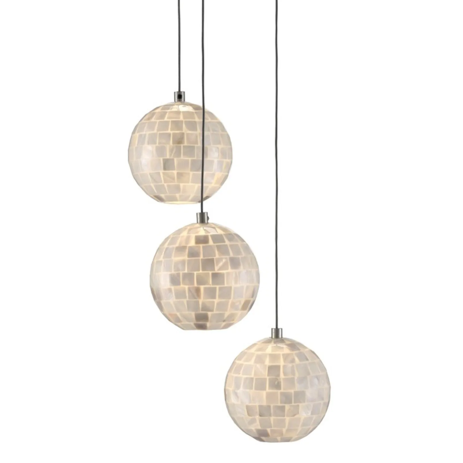 Finhorn 3-Light Round Multi-Drop Pendant