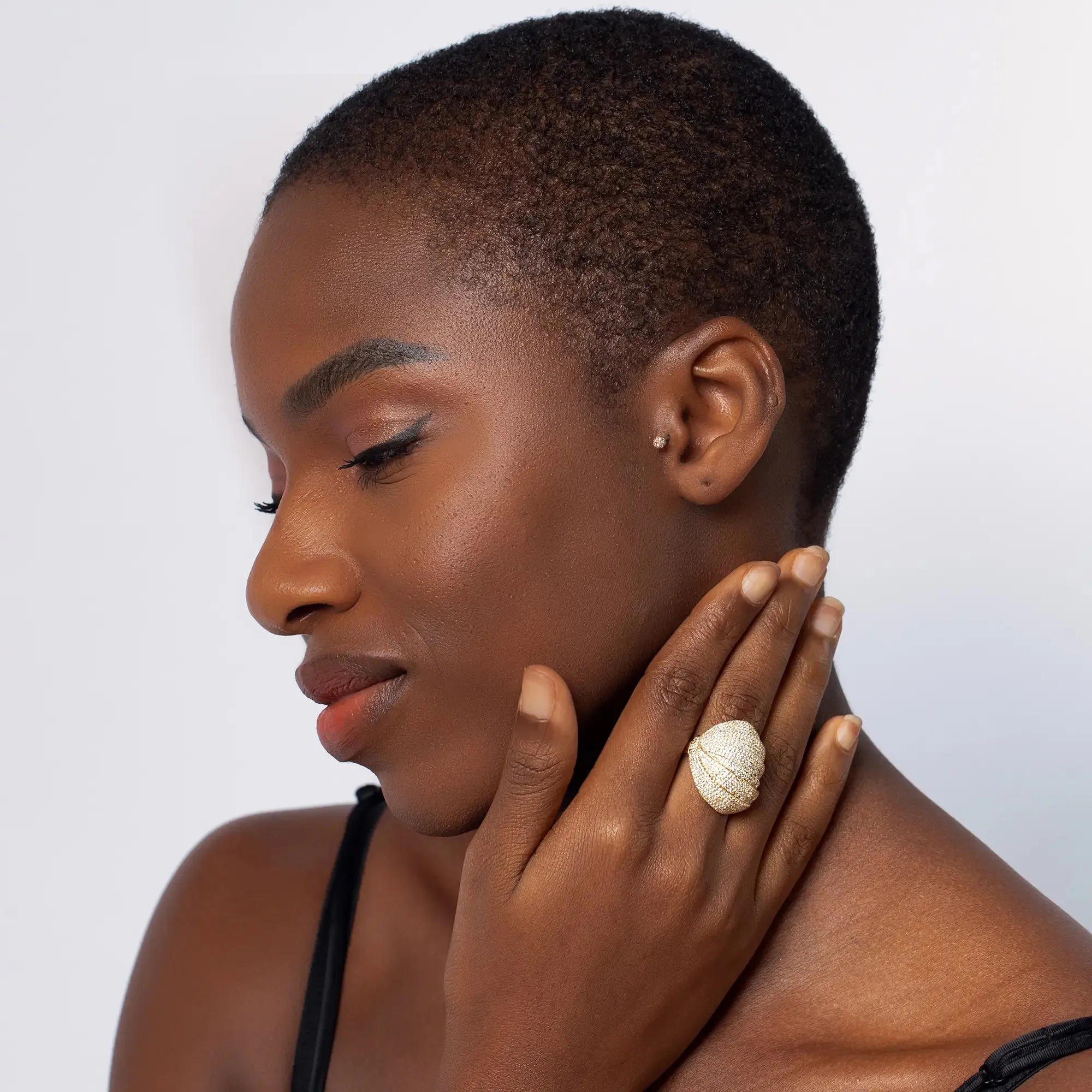 Gold Shell Rings