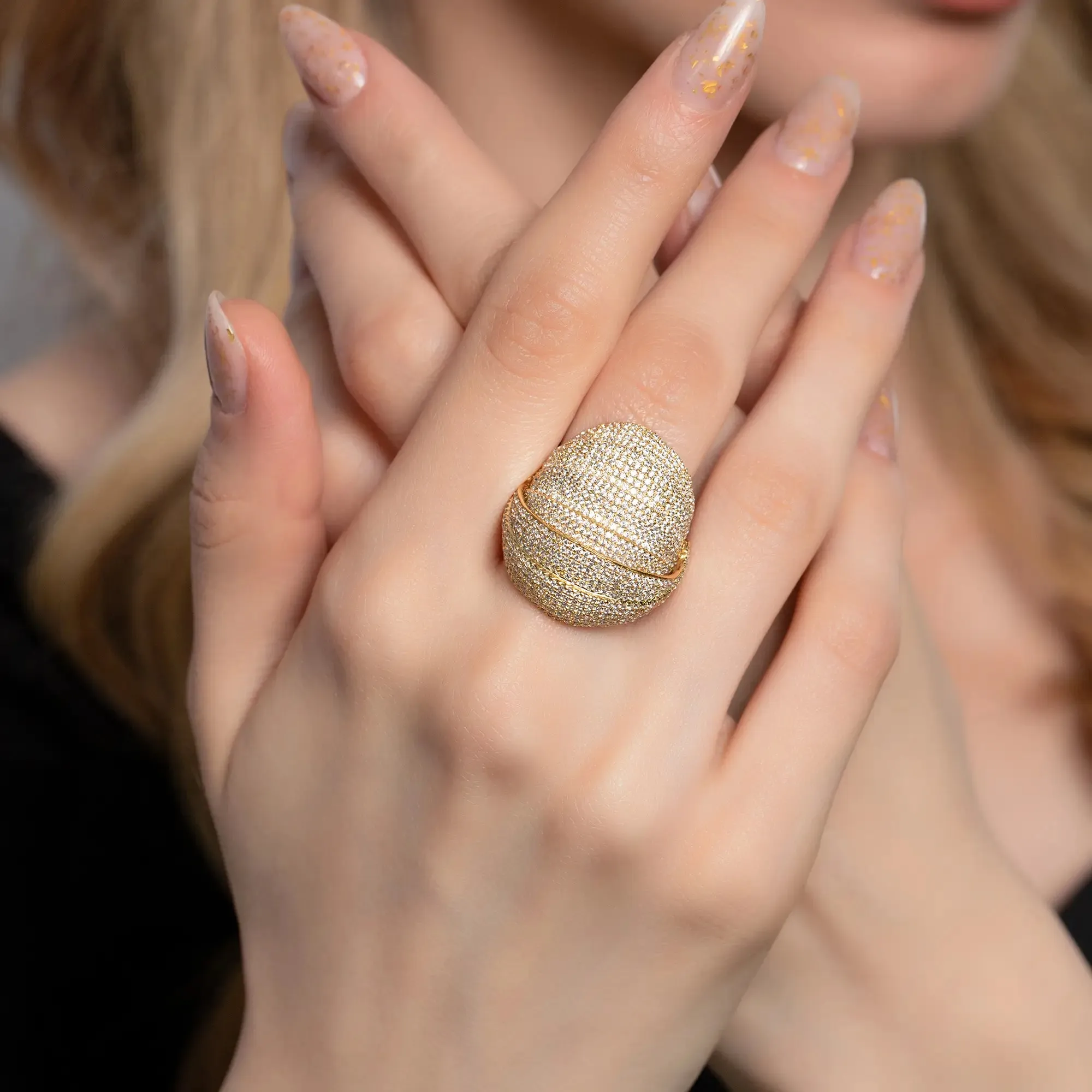 Gold Shell Rings