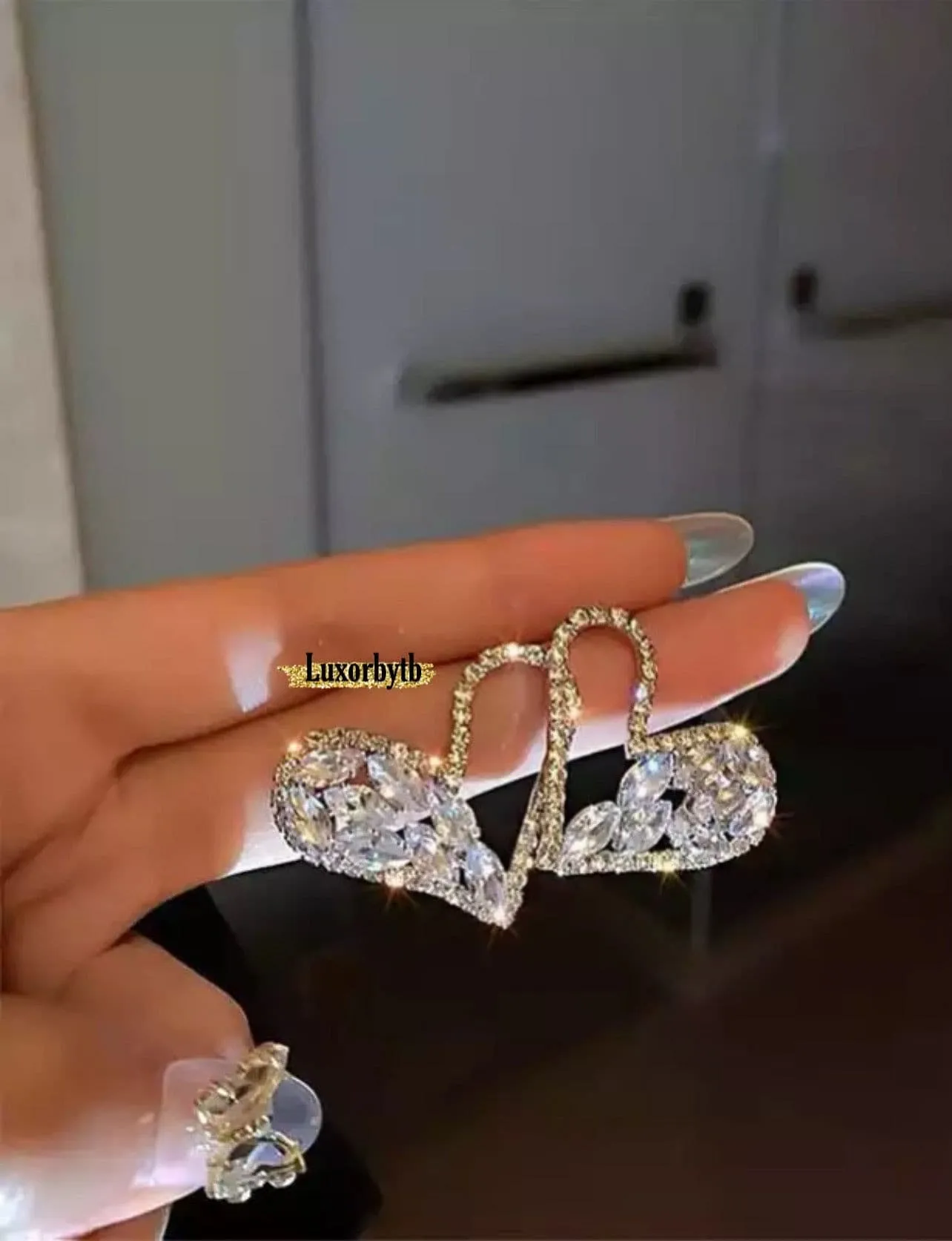 Heart Diamond Earrings