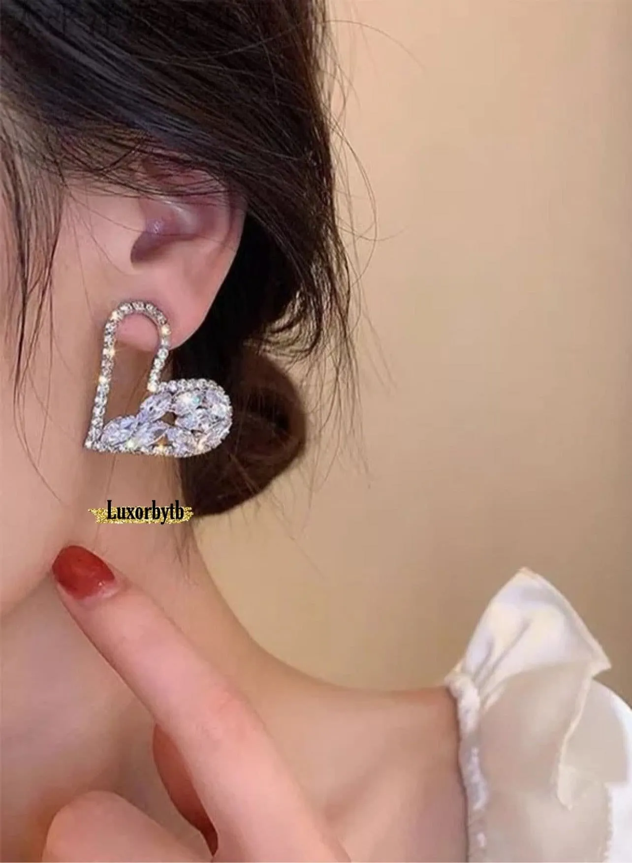 Heart Diamond Earrings