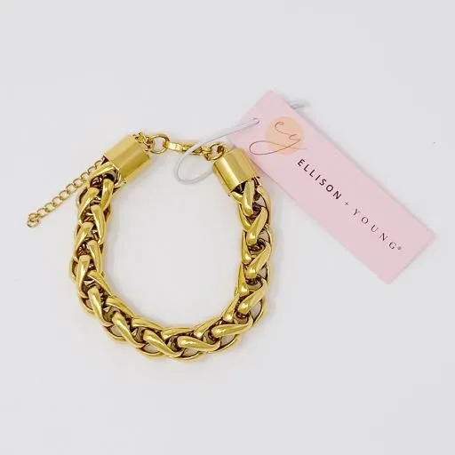 Ladies Bold and Edgy Chain Link Bracelet
