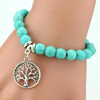 Love Turquoise Charm Bracelets