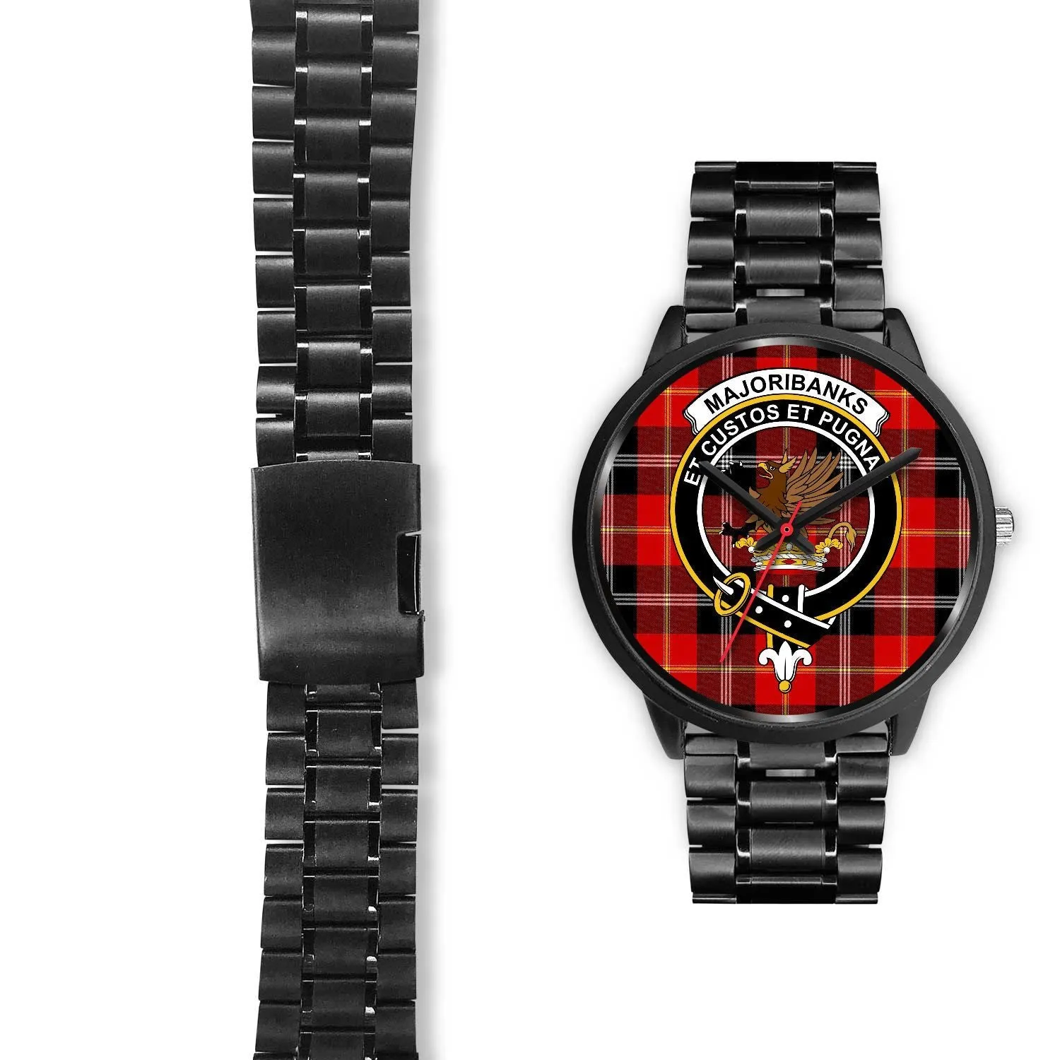Majoribanks Clan Badge Tartan Black Watch