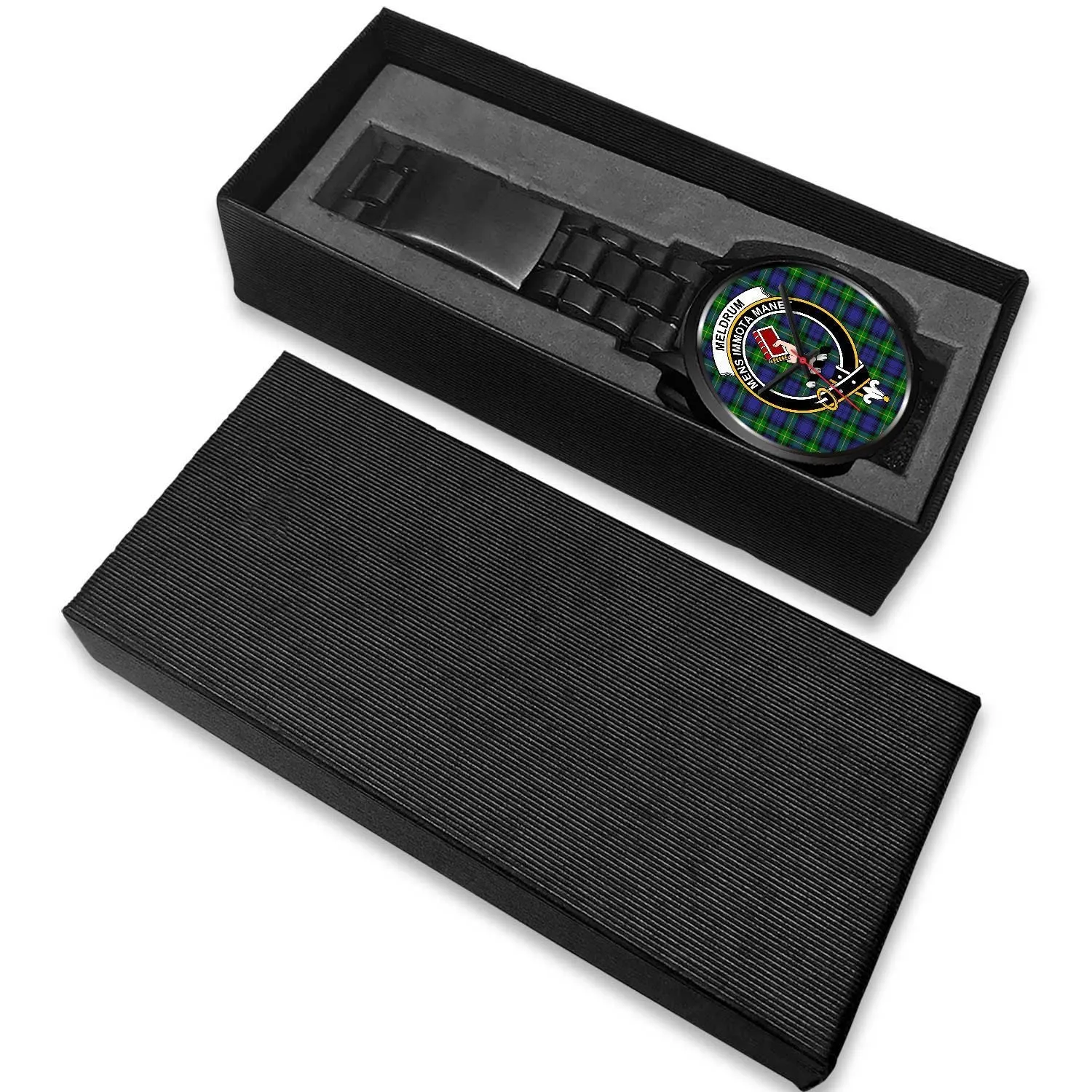 Meldrum Clan Badge Tartan Black Watch