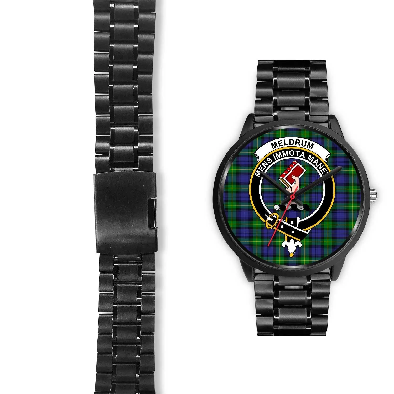 Meldrum Clan Badge Tartan Black Watch