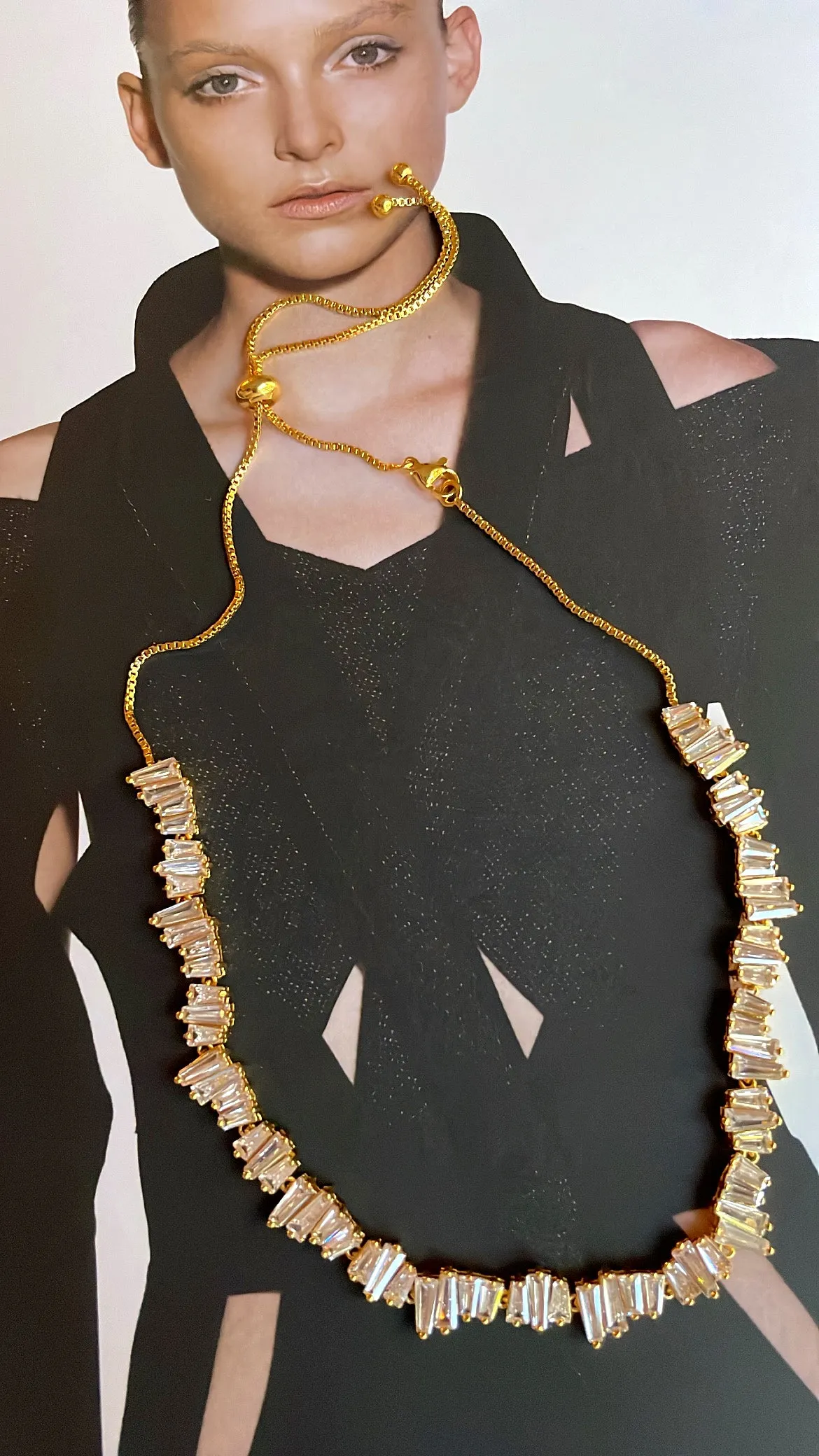 Mixed Baguette necklace
