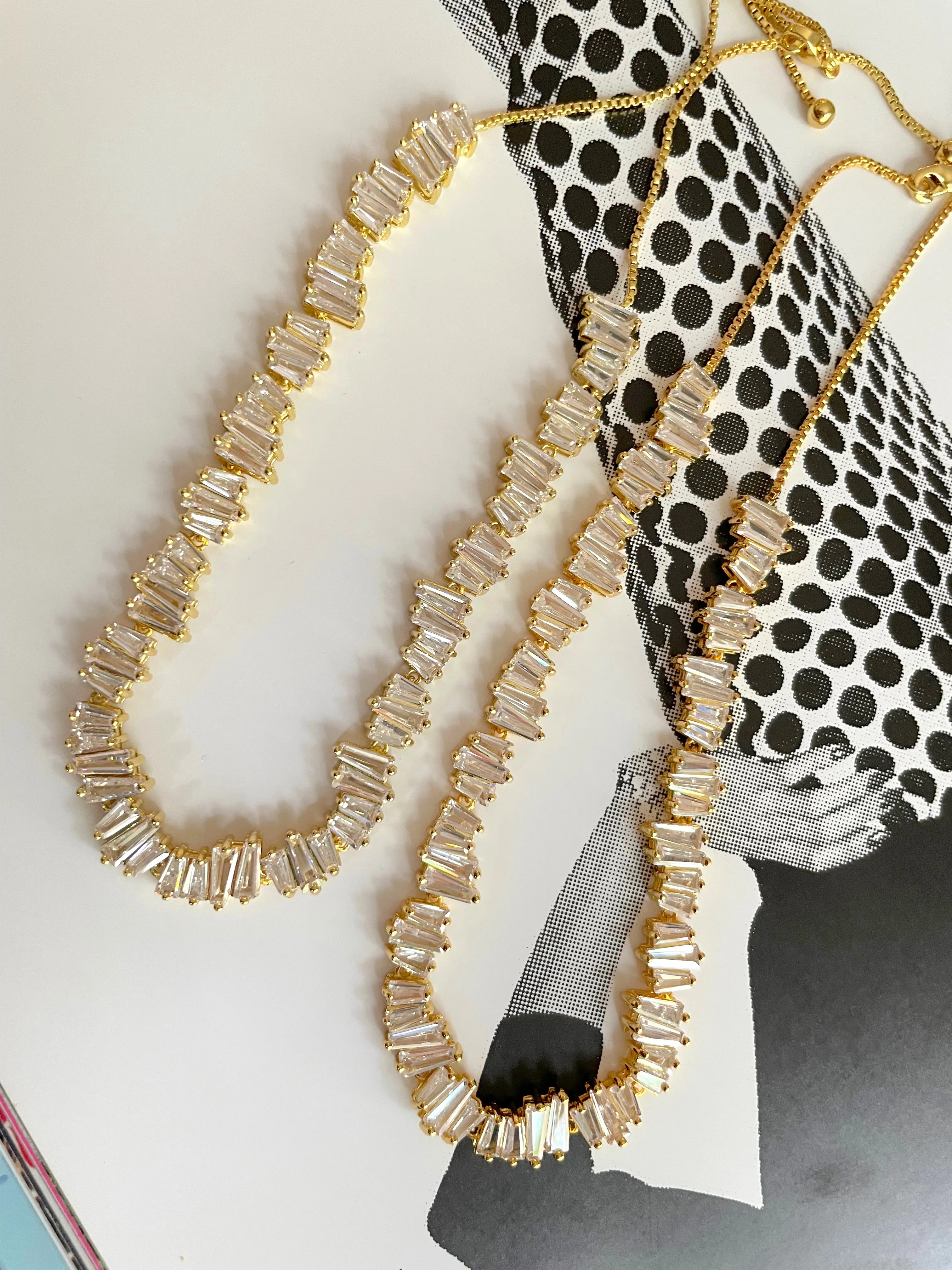 Mixed Baguette necklace