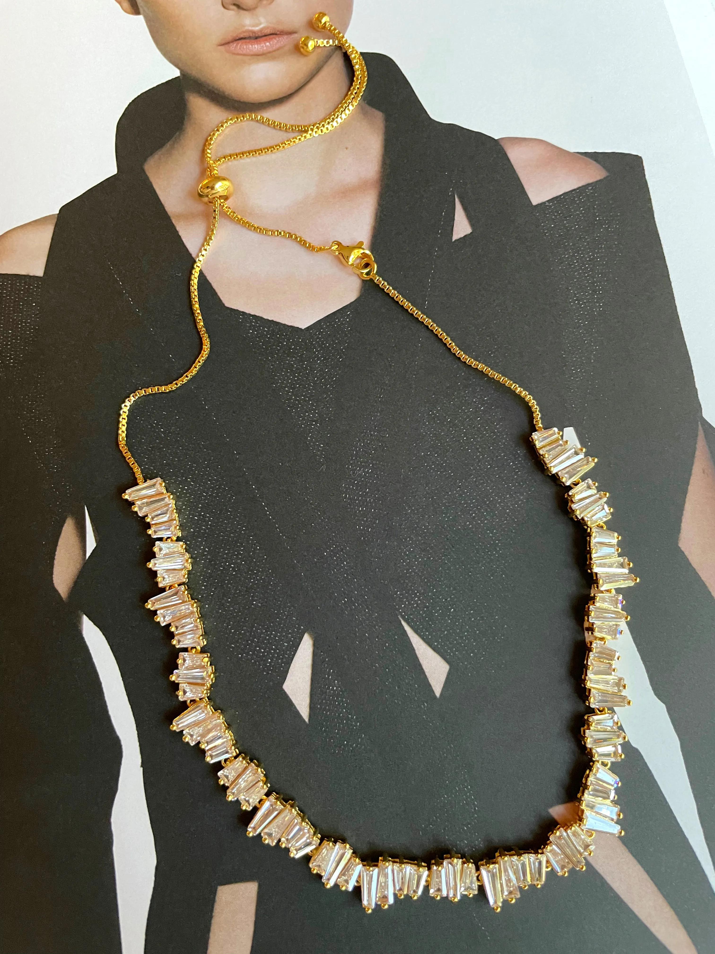 Mixed Baguette necklace