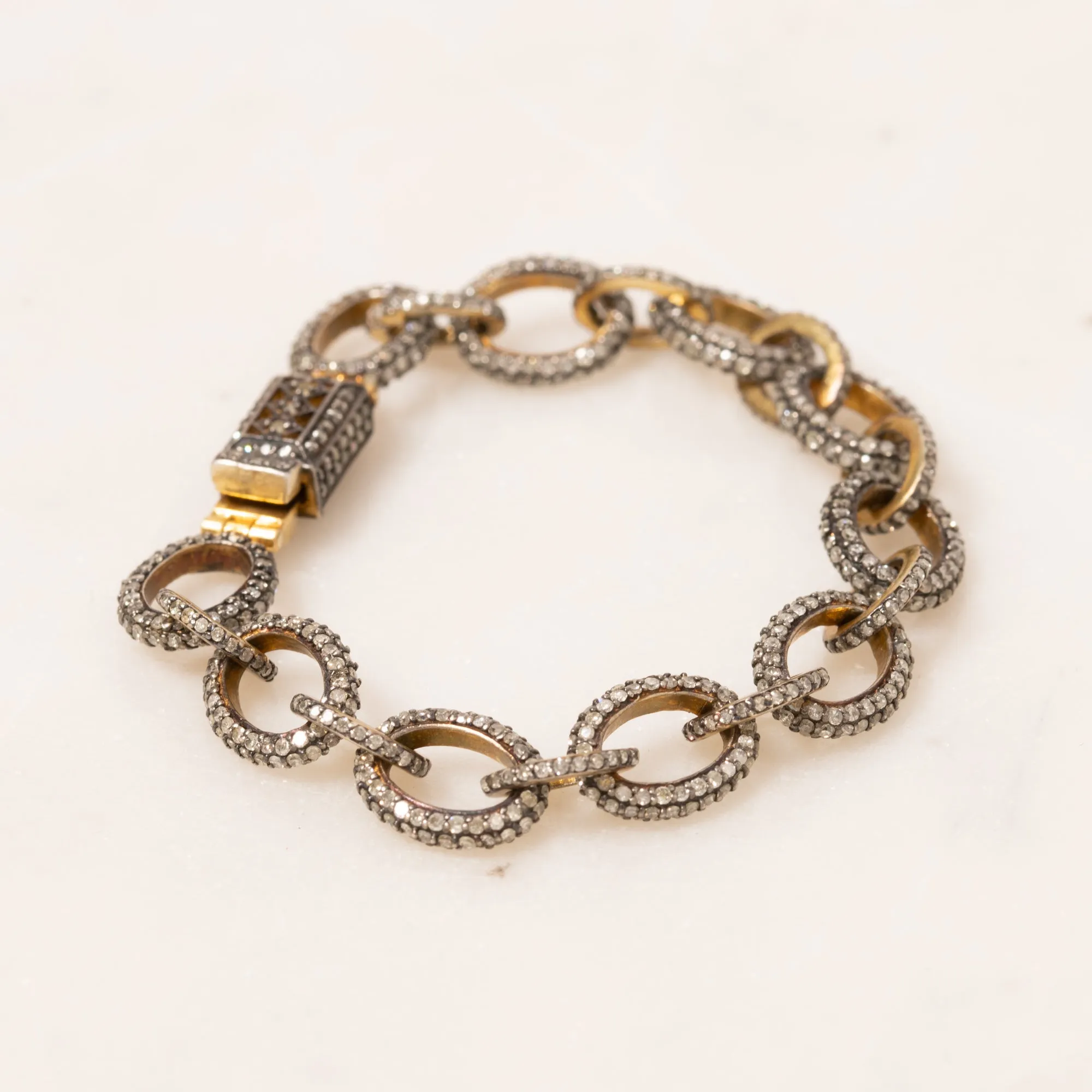 Pave Diamond Links Bracelet
