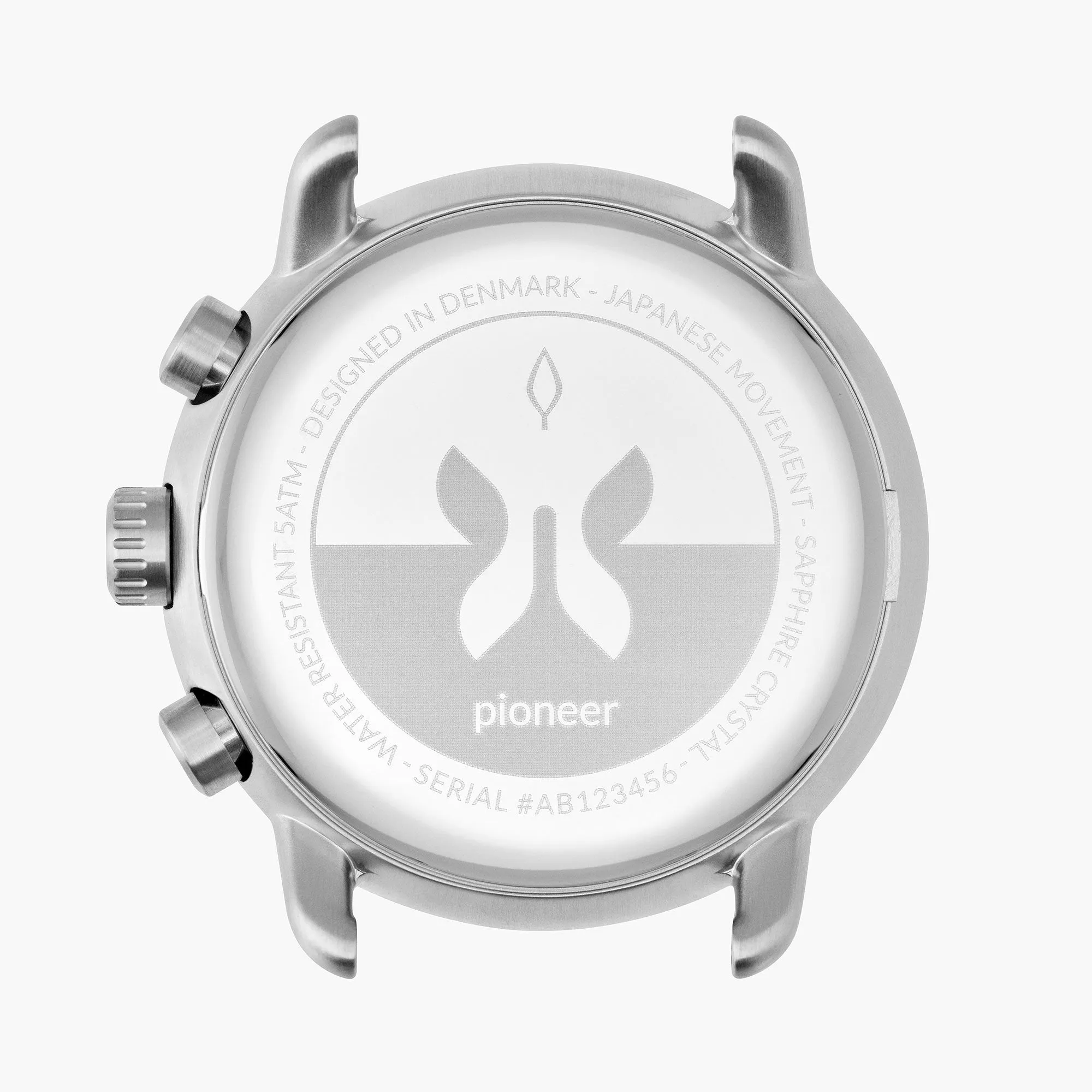 Pioneer - BUNDLE Black Dial Silver  | Silver Mesh / Navy Nylon / Black Leather Strap
