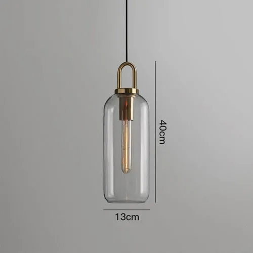 Postmodern Glass Pendant Lights Luxury Lamps For Restaurant Bedroom Bedside Glass Ball Single