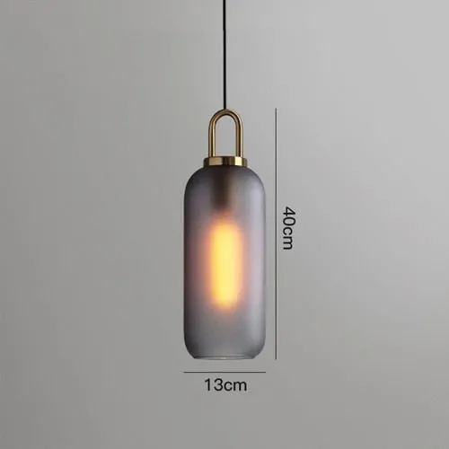 Postmodern Glass Pendant Lights Luxury Lamps For Restaurant Bedroom Bedside Glass Ball Single