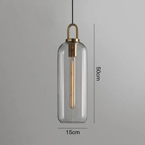 Postmodern Glass Pendant Lights Luxury Lamps For Restaurant Bedroom Bedside Glass Ball Single