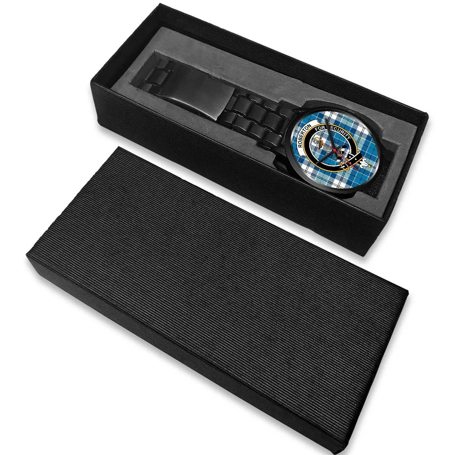 Roberton Clan Badge Tartan Black Watch