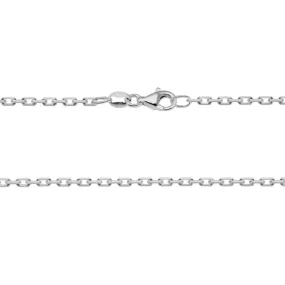 SS 1.9mm D/C Rectangle Cable Chain 18