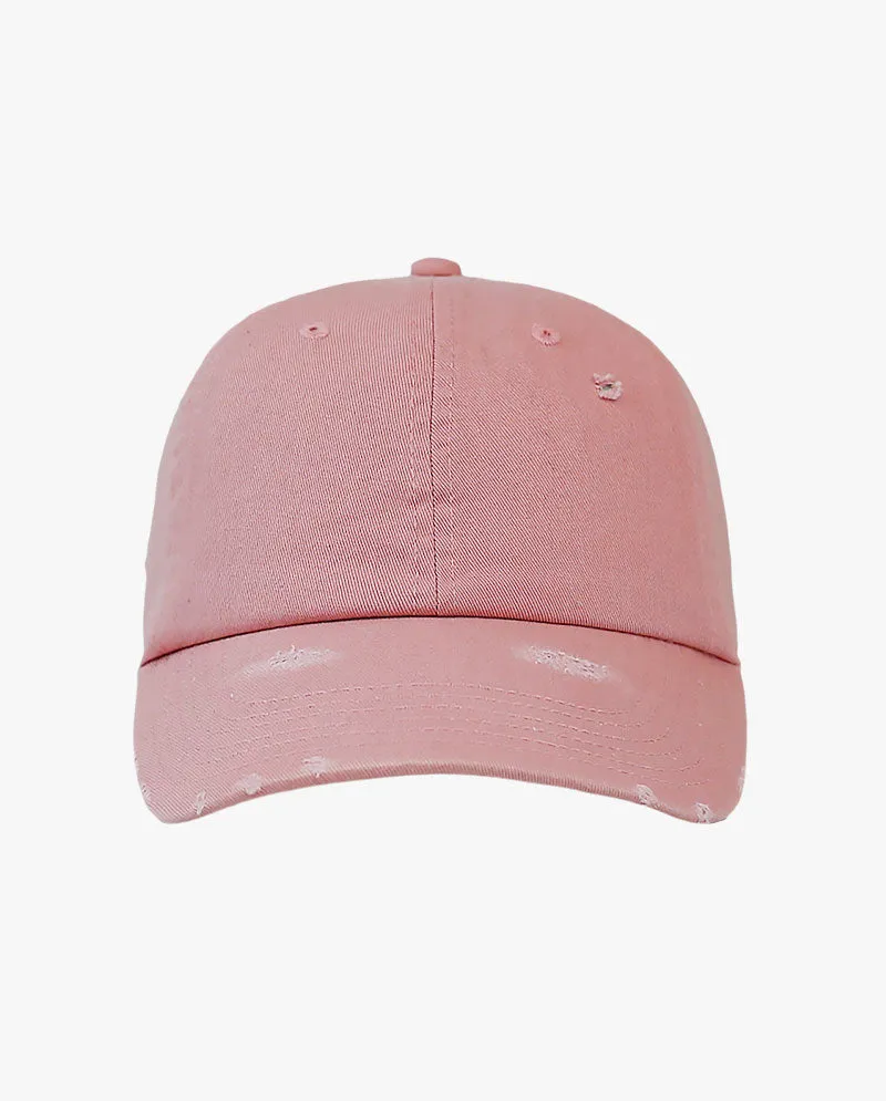 The Hat Depot - Distressed Cotton Baseball Cap