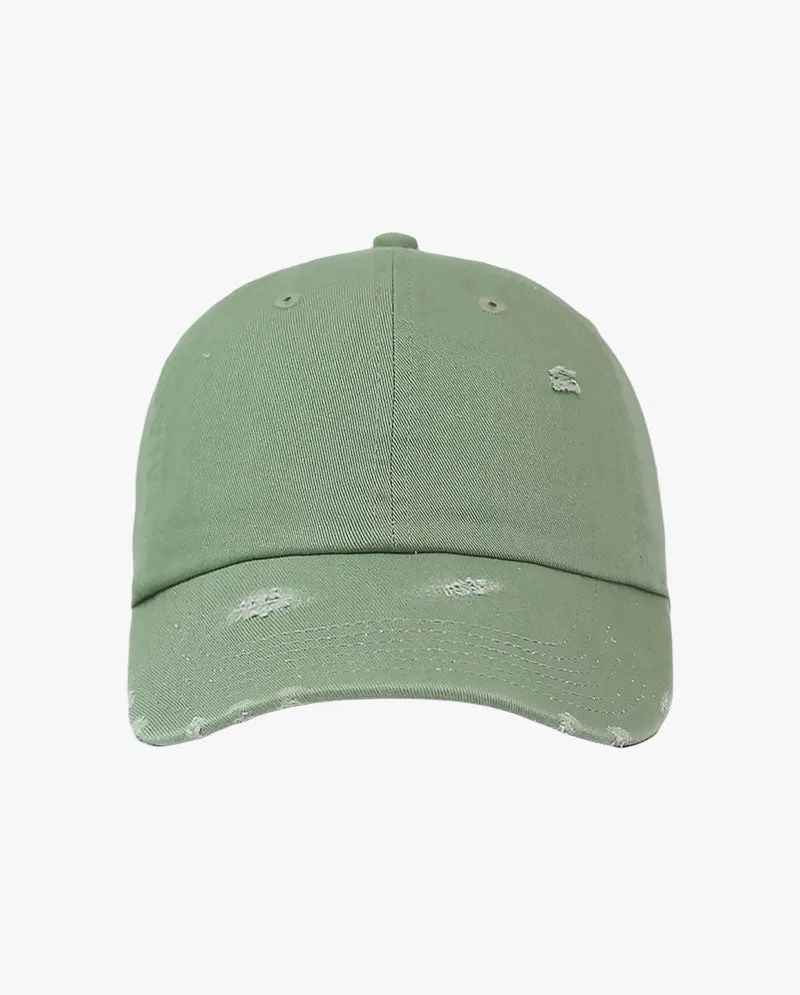 The Hat Depot - Distressed Cotton Baseball Cap