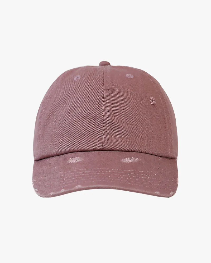 The Hat Depot - Distressed Cotton Baseball Cap