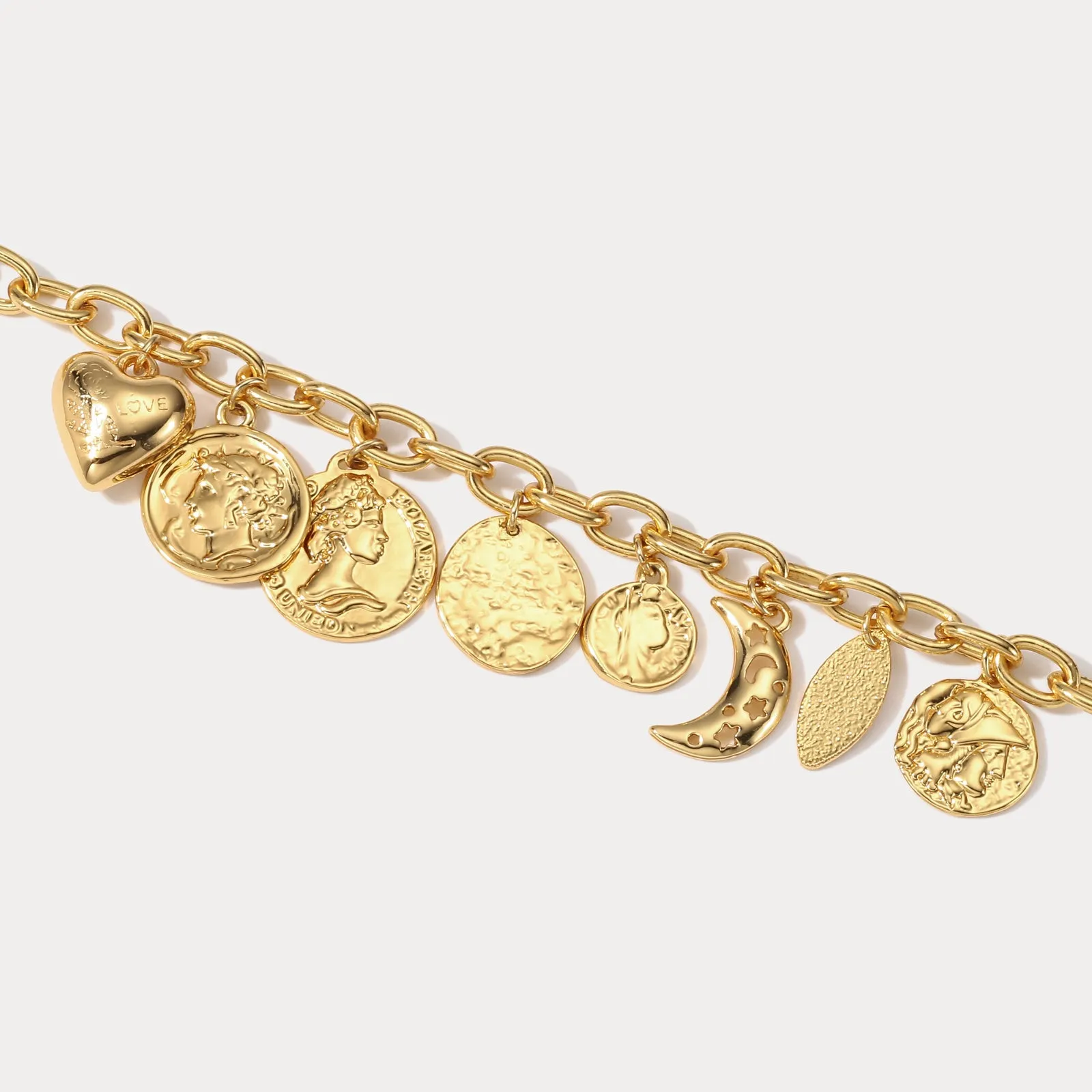 Victorian Moon Love Bracelet