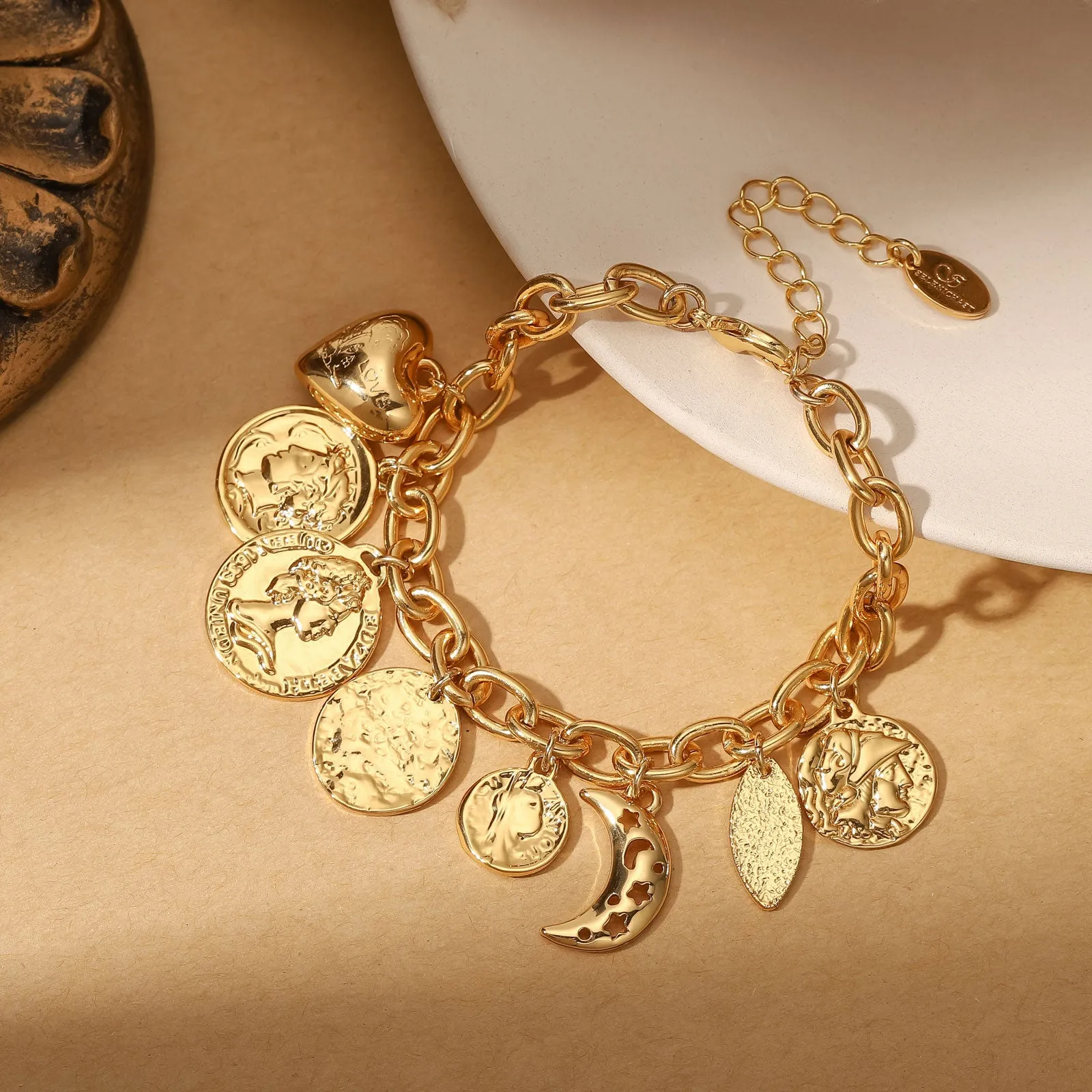 Victorian Moon Love Bracelet