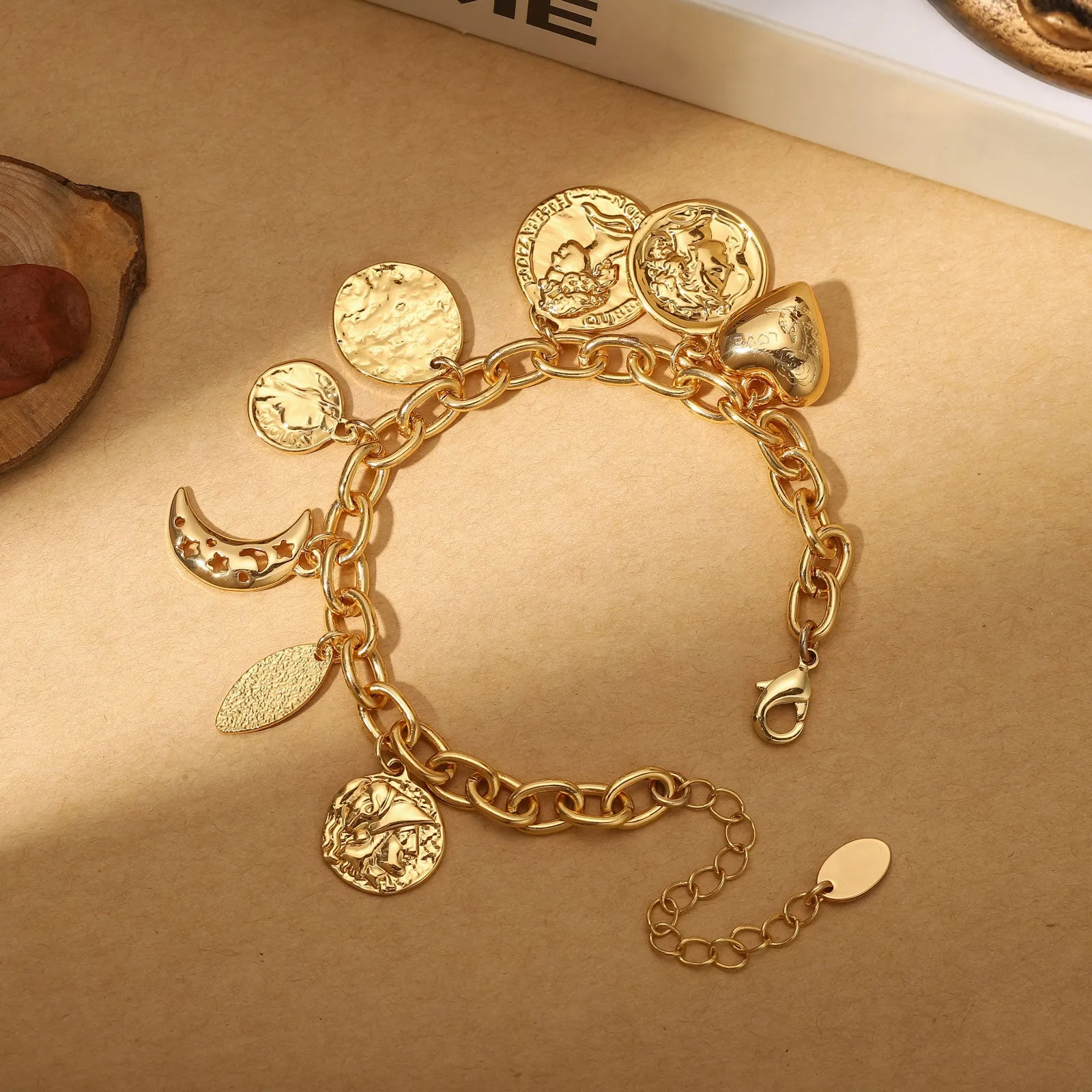 Victorian Moon Love Bracelet