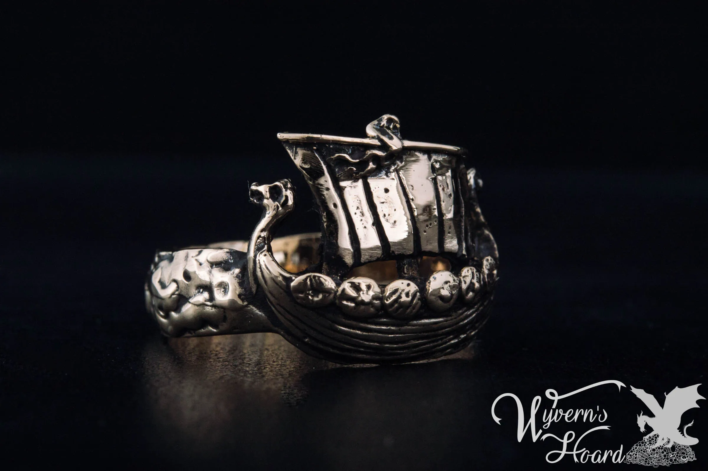Viking Drakar Longship Ring
