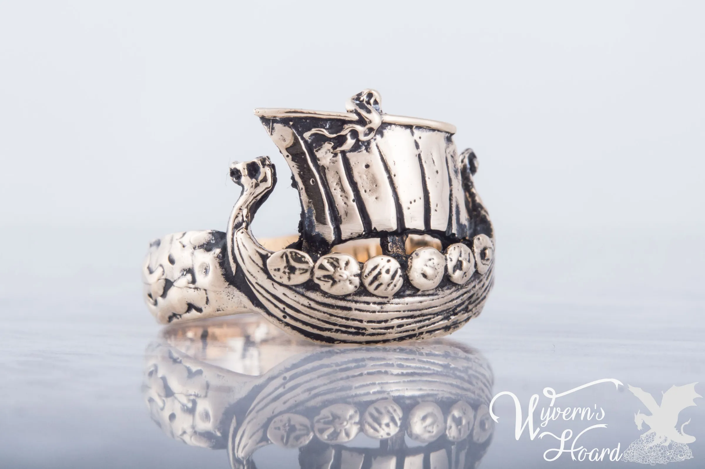 Viking Drakar Longship Ring