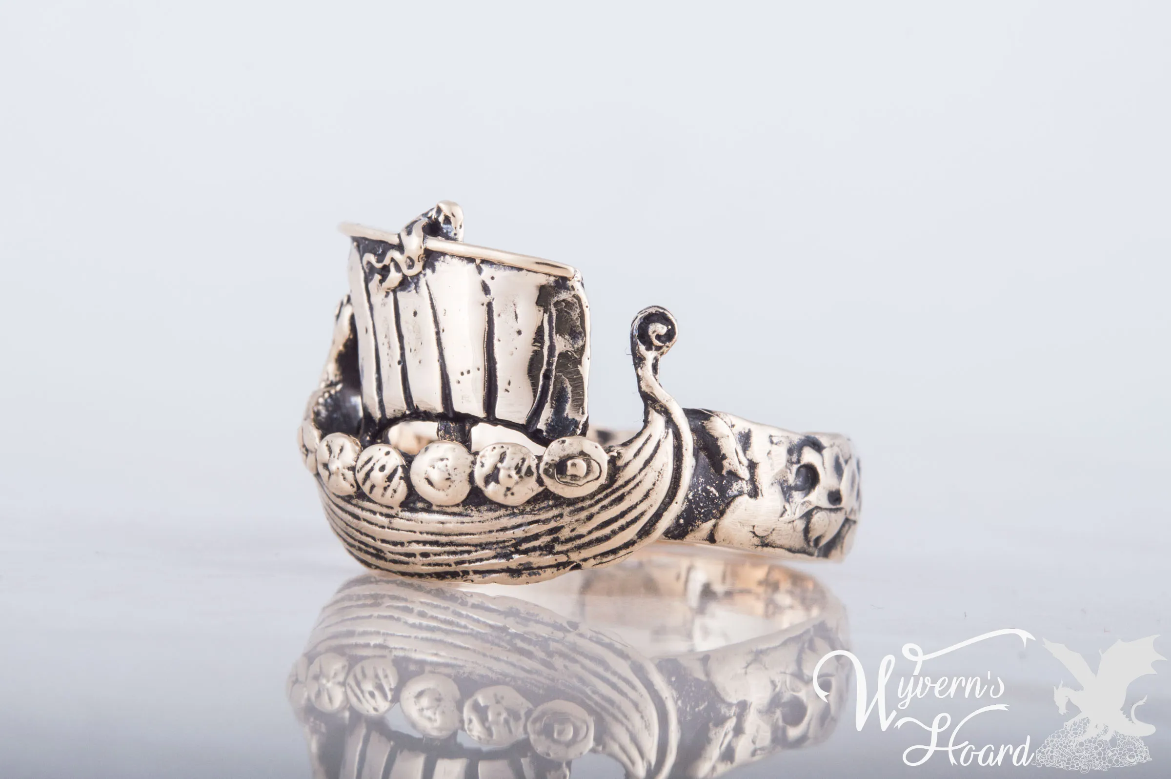 Viking Drakar Longship Ring